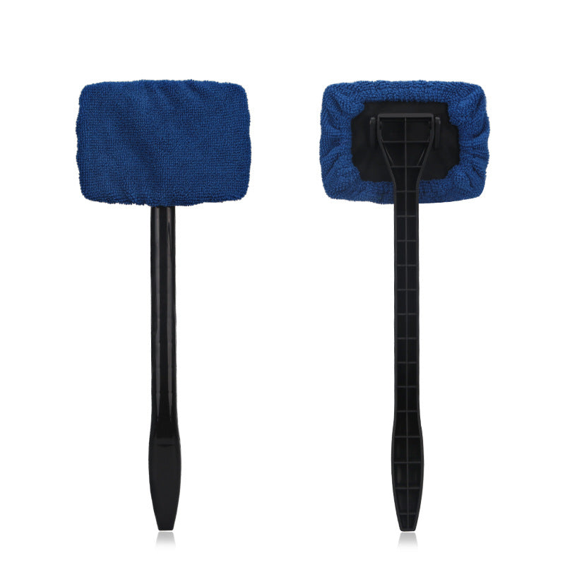 Windshield Cleaner Brush Kit — Long Handle, Microfiber