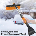 Extendable Snow Brush with Ice Scraper — Foam Grip