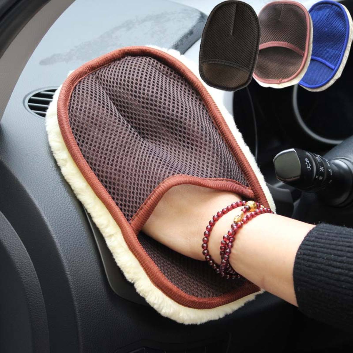 Wool Car Wash Mitt — 2 Pack