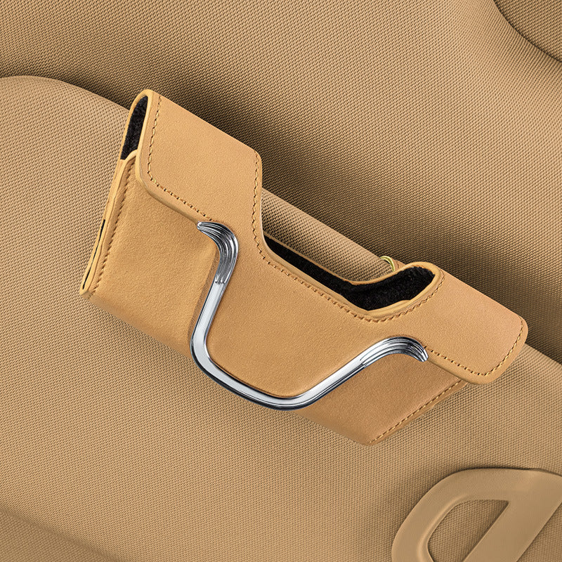 Sun Visor Glasses Case — Clip-On Storage Box