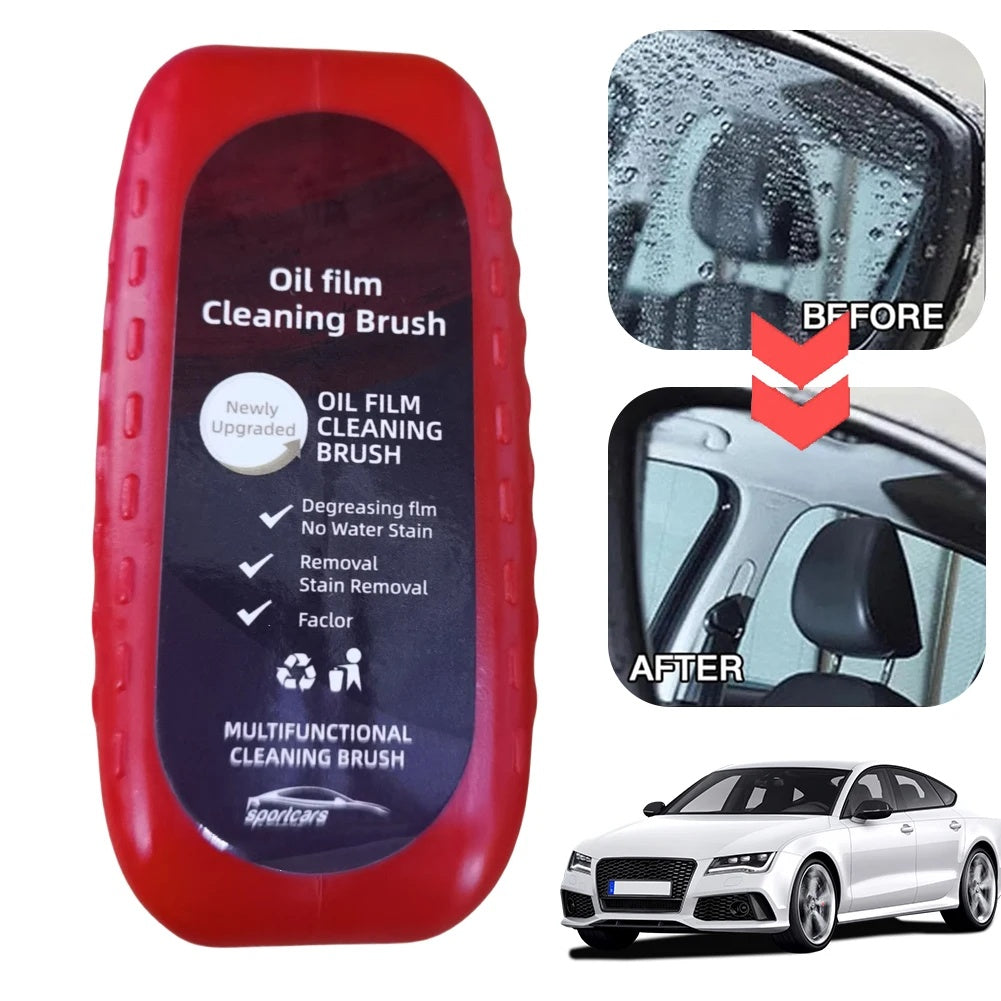 Windshield Oil Film Cleaning Brush — Glass Cleaner Tool