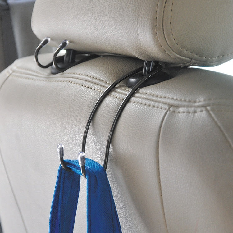 Seat Back Double Hooks — Headrest Mount (Pair)